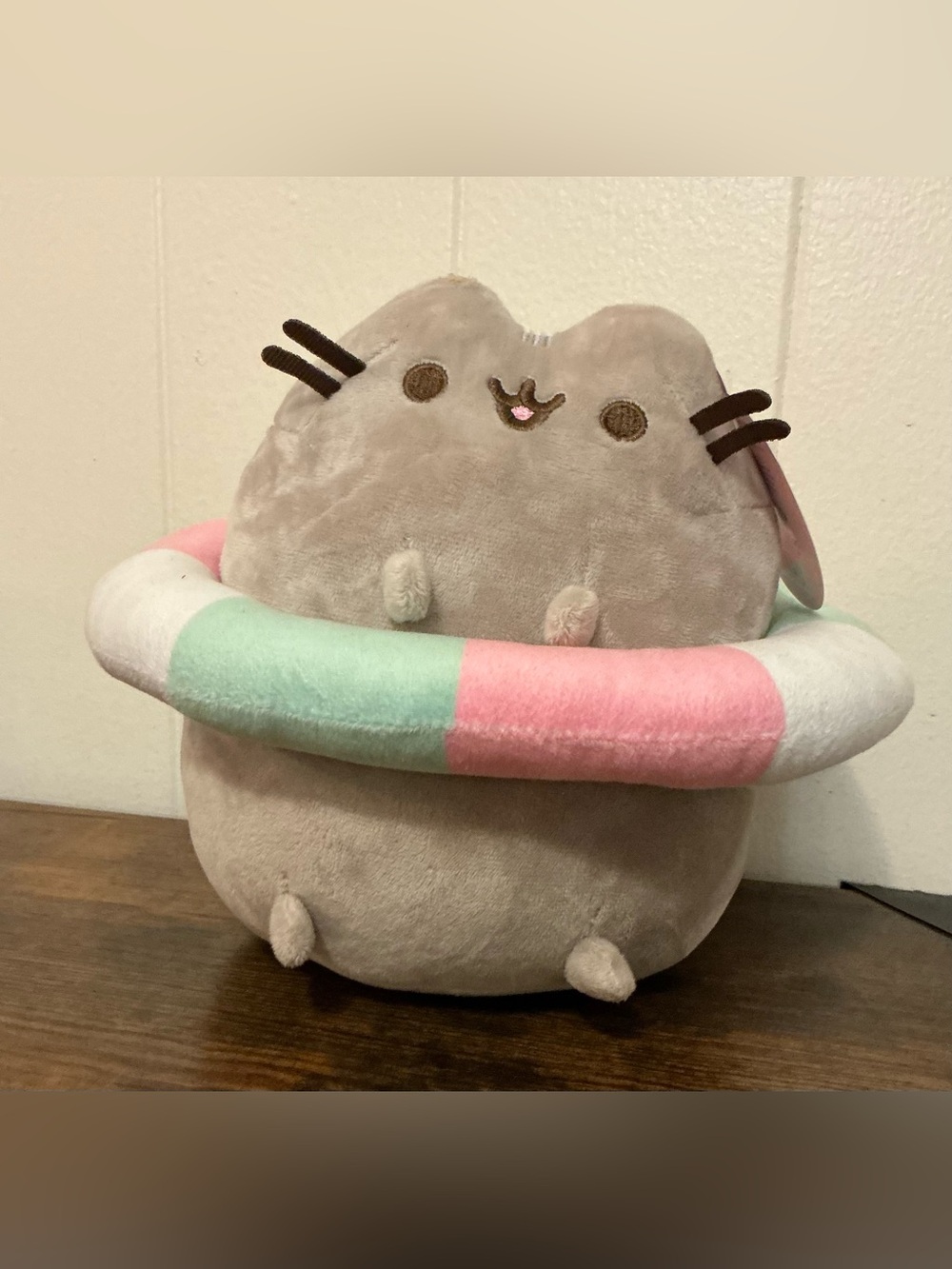 NWT Rare HTF Gund Pusheen Striped Pool Floatie Fiesta Plush Toy Stuffed Animal
